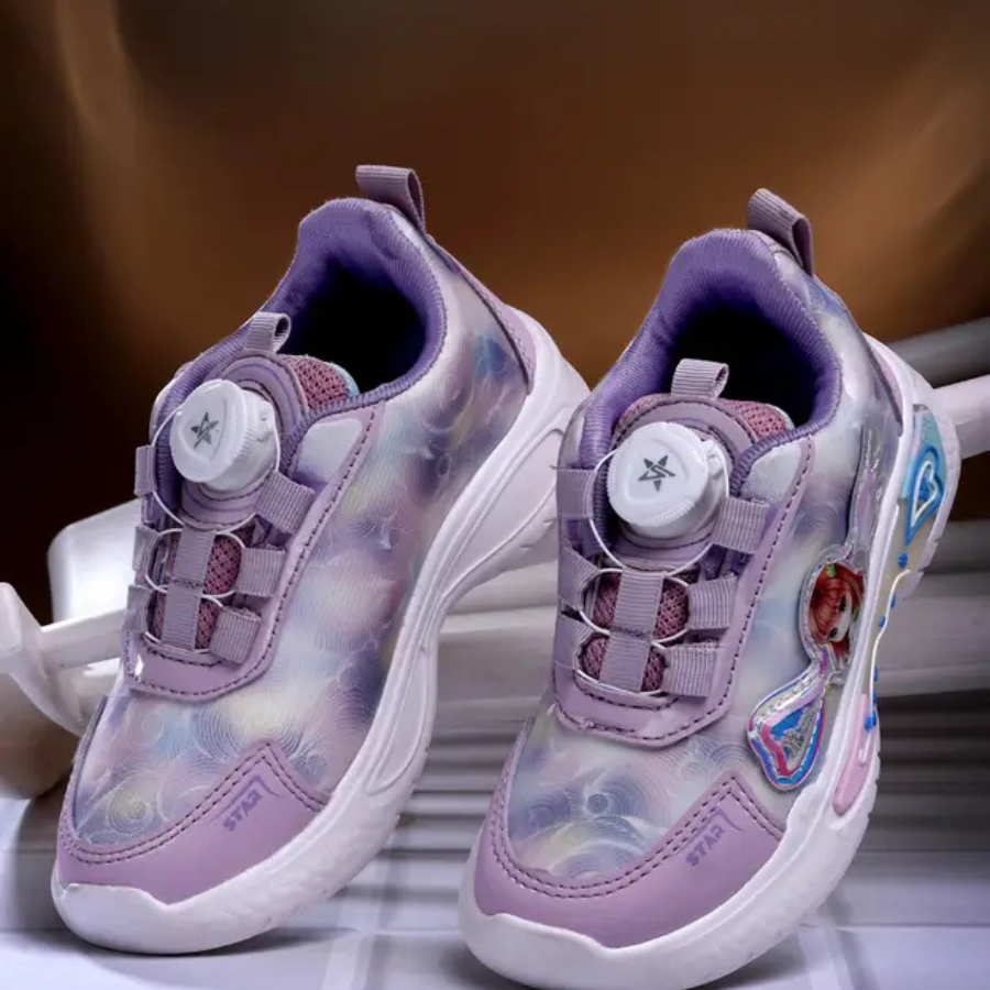 Drawstring Casual Shoes For Boys & Girls (Purple,3 to 9 years)