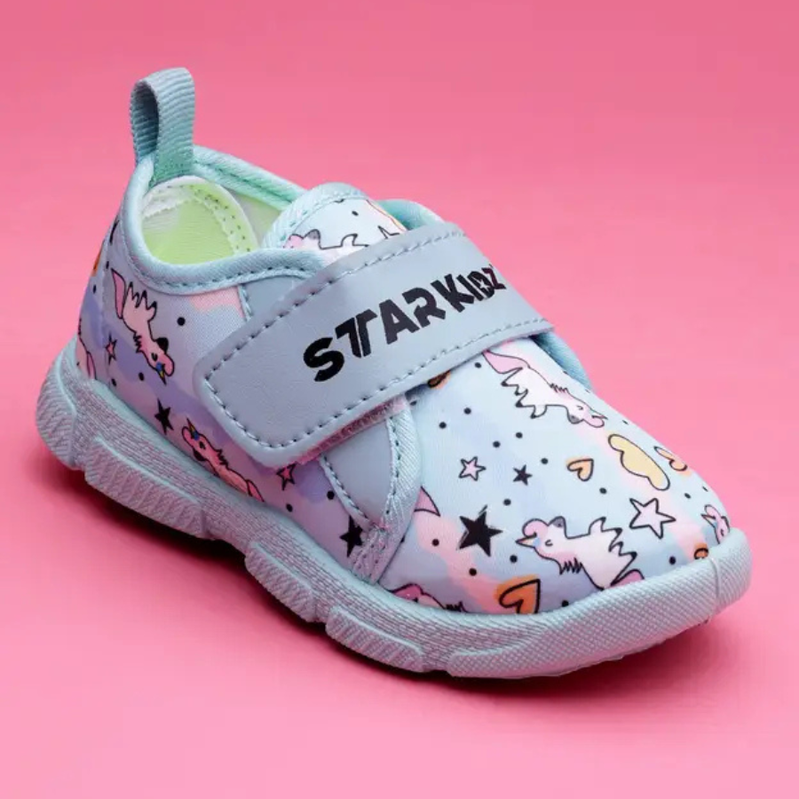 Velcro Chu Chu Shoes For Boys & Girls (Light Blue , 15months to 4years)