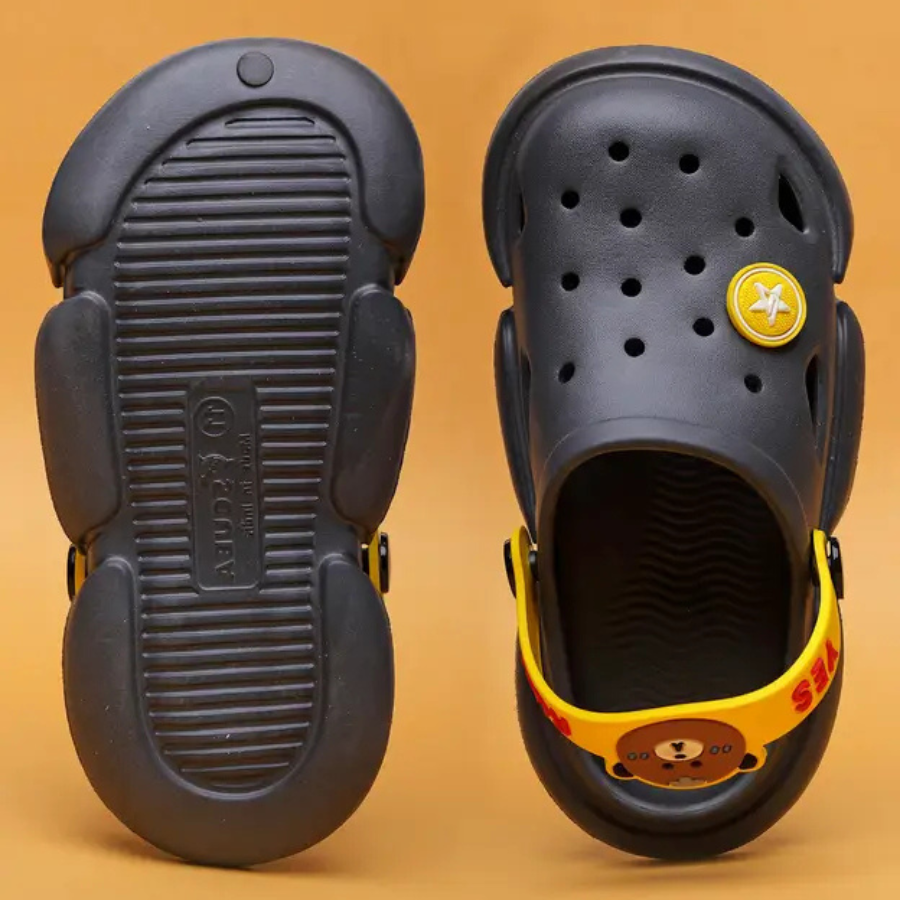 Buckle Clogs For Boys & Girls (Grey , 2.5-8 Year)