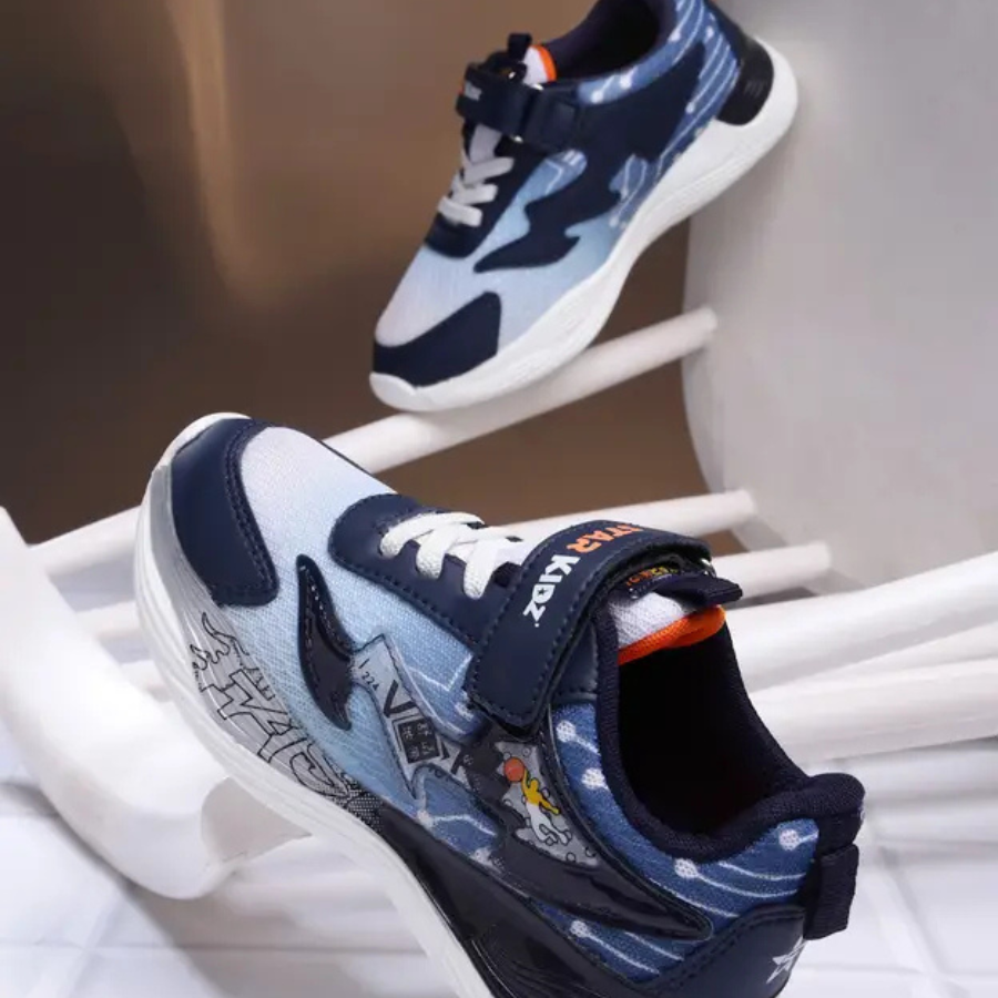 Velcro Sneakers For Boys & Girls (Light Blue, 5 to 13 years)