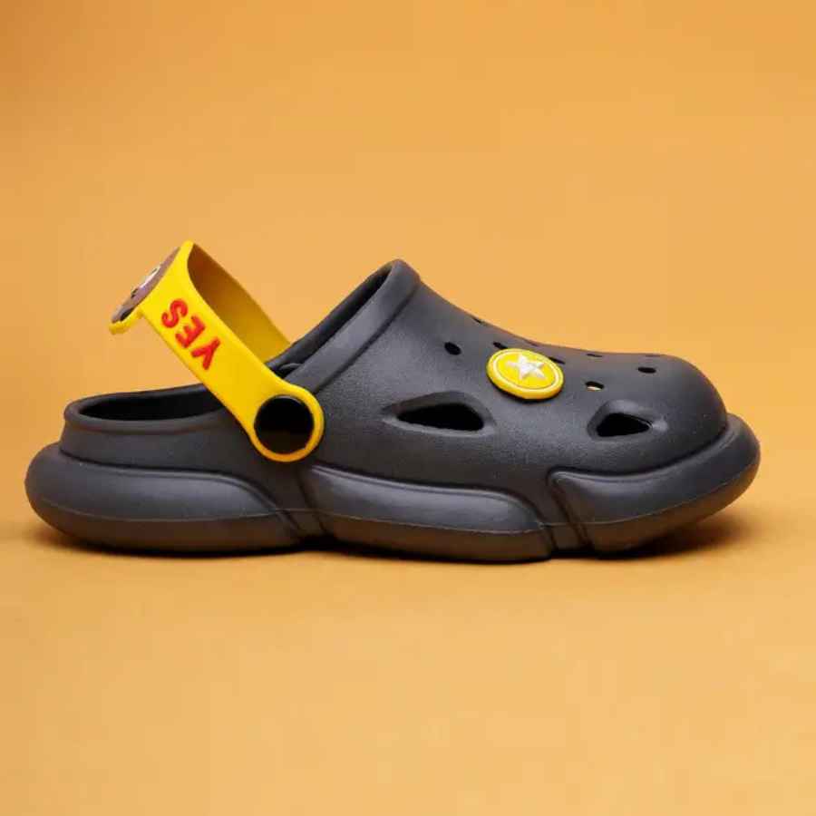 Buckle Clogs For Boys & Girls (Grey , 2.5-8 Year)