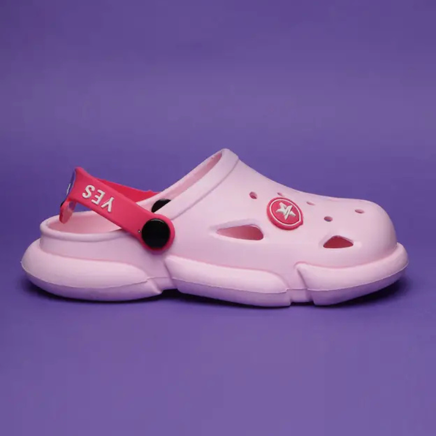 Buckle Clogs For Boys & Girls (Pink , 2.5-8 Year)