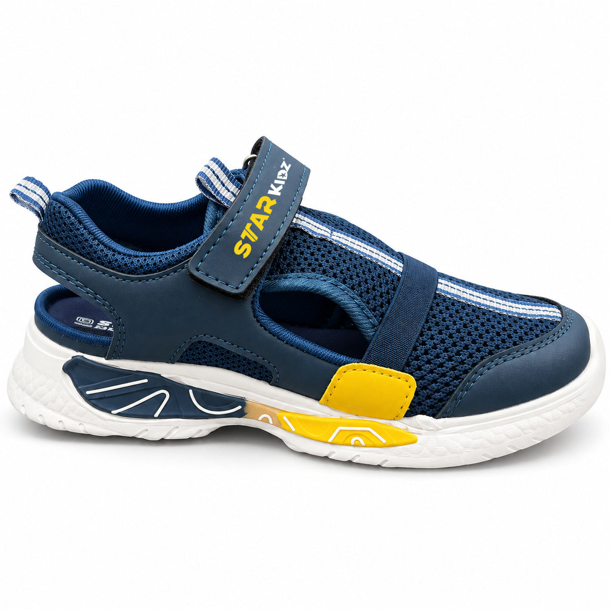 Star Kidz Velcro Sports Sandals For Boys & Girls Light Blue