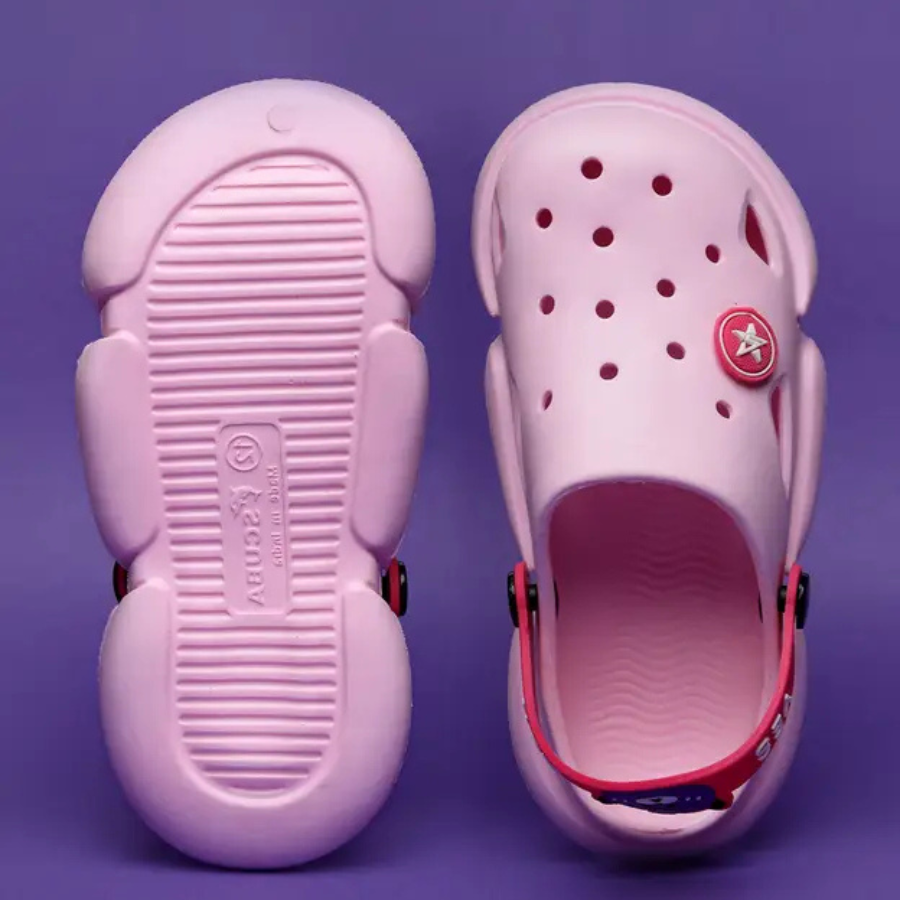 Buckle Clogs For Boys & Girls (Pink , 2.5-8 Year)