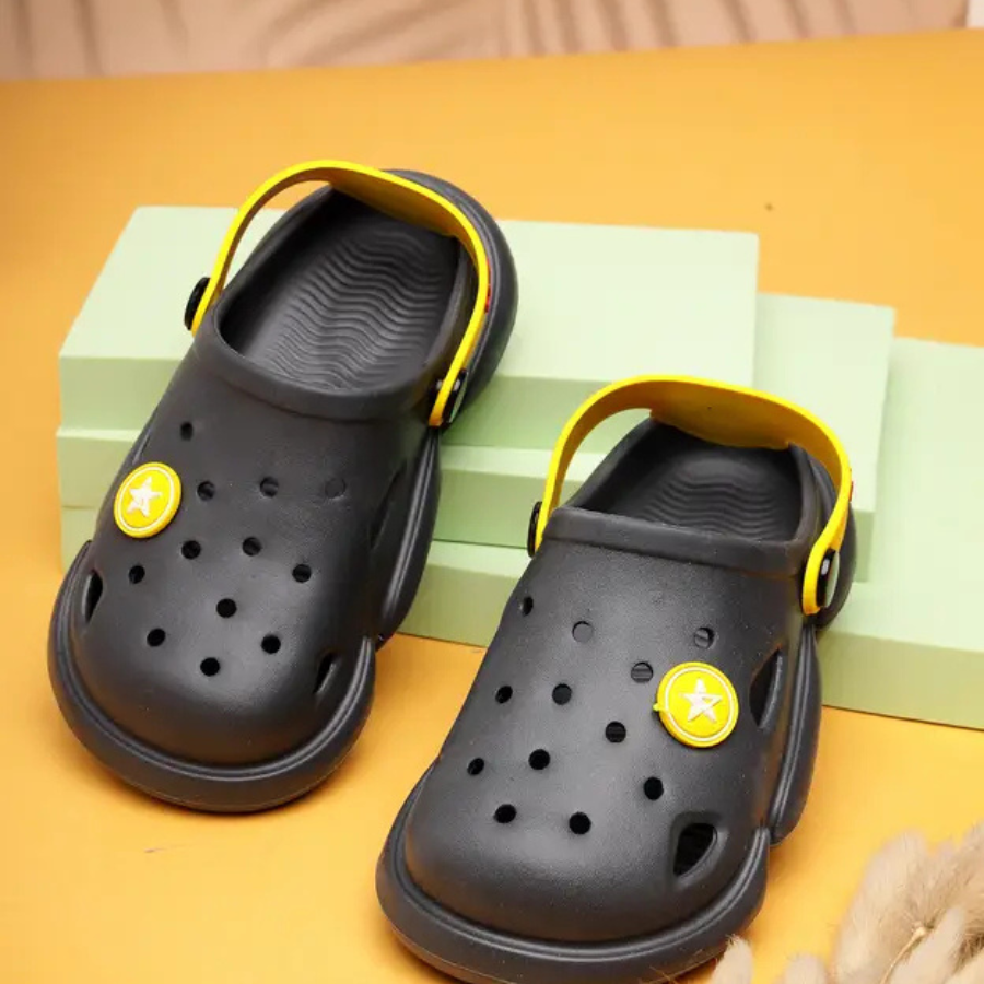 Buckle Clogs For Boys & Girls (Grey , 2.5-8 Year)