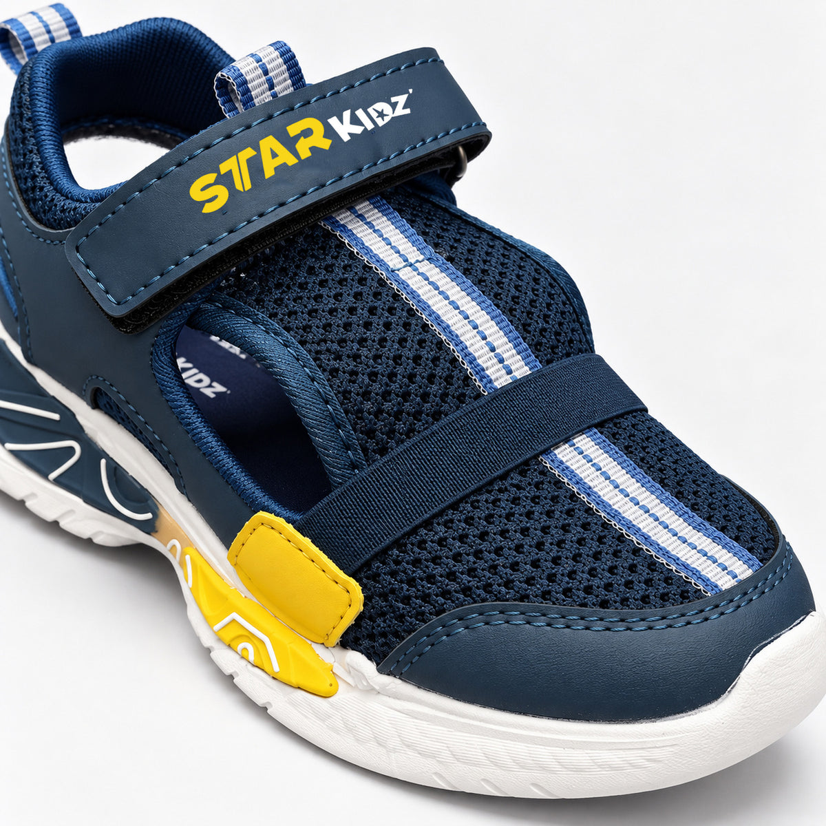 Star Kidz Velcro Sports Sandals For Boys & Girls Light Blue