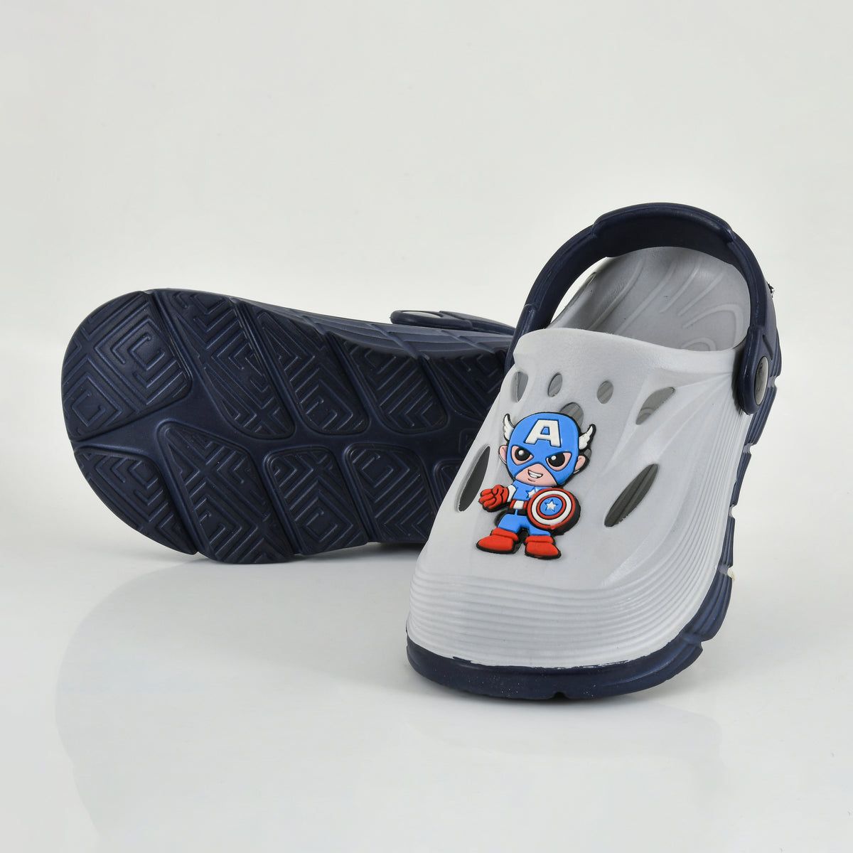 Star Kidz Slip-on Clogs For Boys & Girls Light Blue
