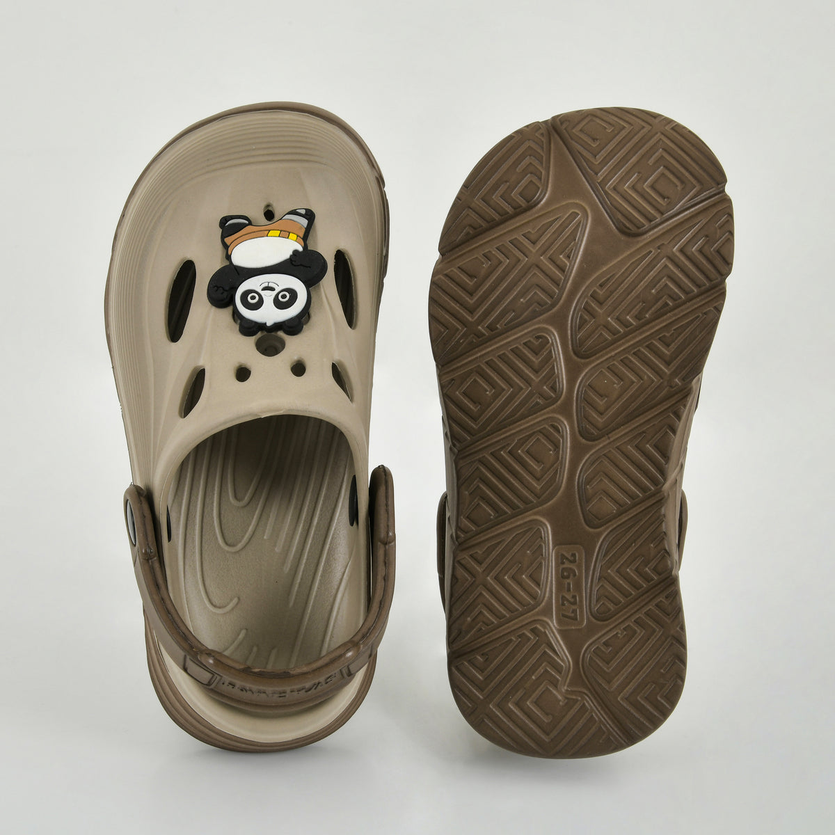 Star Kidz Slip-on Clogs For Boys & Girls Brown