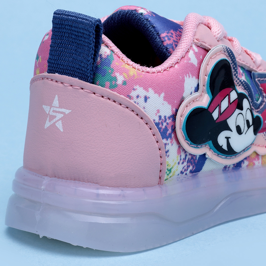 Lace LED Shoes For Boys & Girls (Pink)
