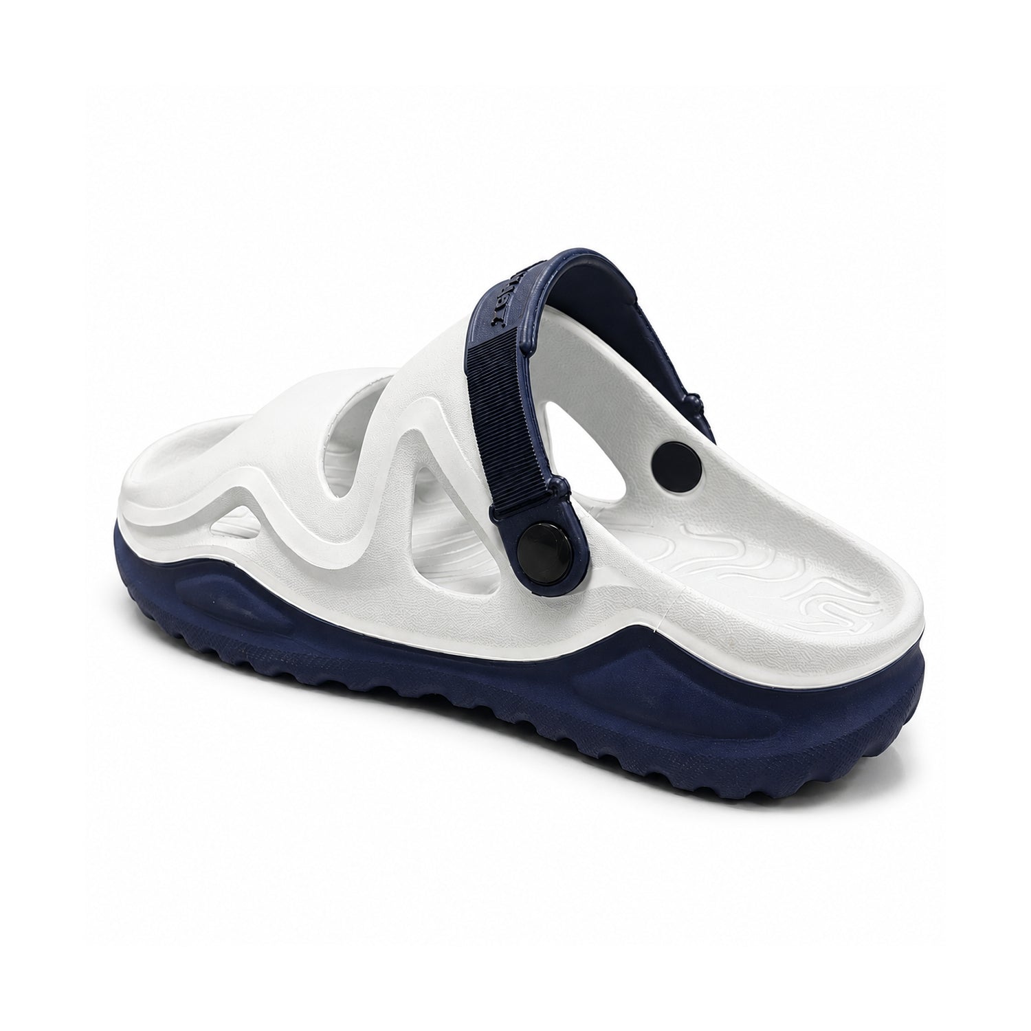 Star Kidz Clogs For Boys & Girls White Blue
