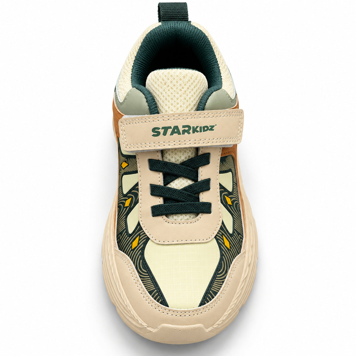 Star Kidz Velcro Casual Shoes For Boys & Girls Beige