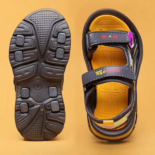 Velcro Strappy Sandals For Boys & Girls - Grey