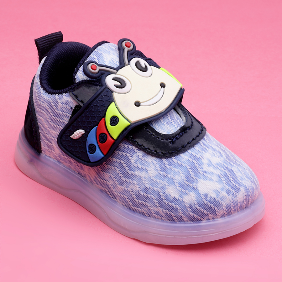 Velcro LED Shoes For Boys & Girls (Multicolor)