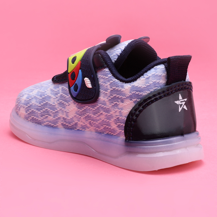 Velcro LED Shoes For Boys & Girls (Multicolor)