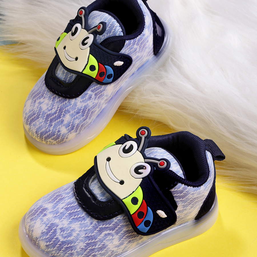 Velcro LED Shoes For Boys & Girls (Multicolor)
