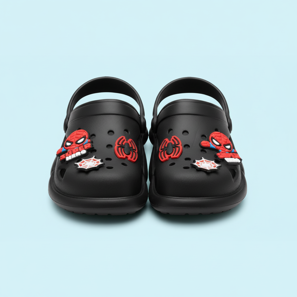 CLOUD TREADS UNISEX CLOGS (Jojo-2) | 2 Years to 13 Years | Black