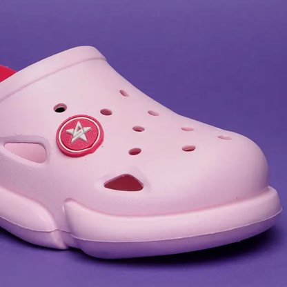 Buckle Clogs For Boys & Girls  (Pink , 2.5-8 Year)