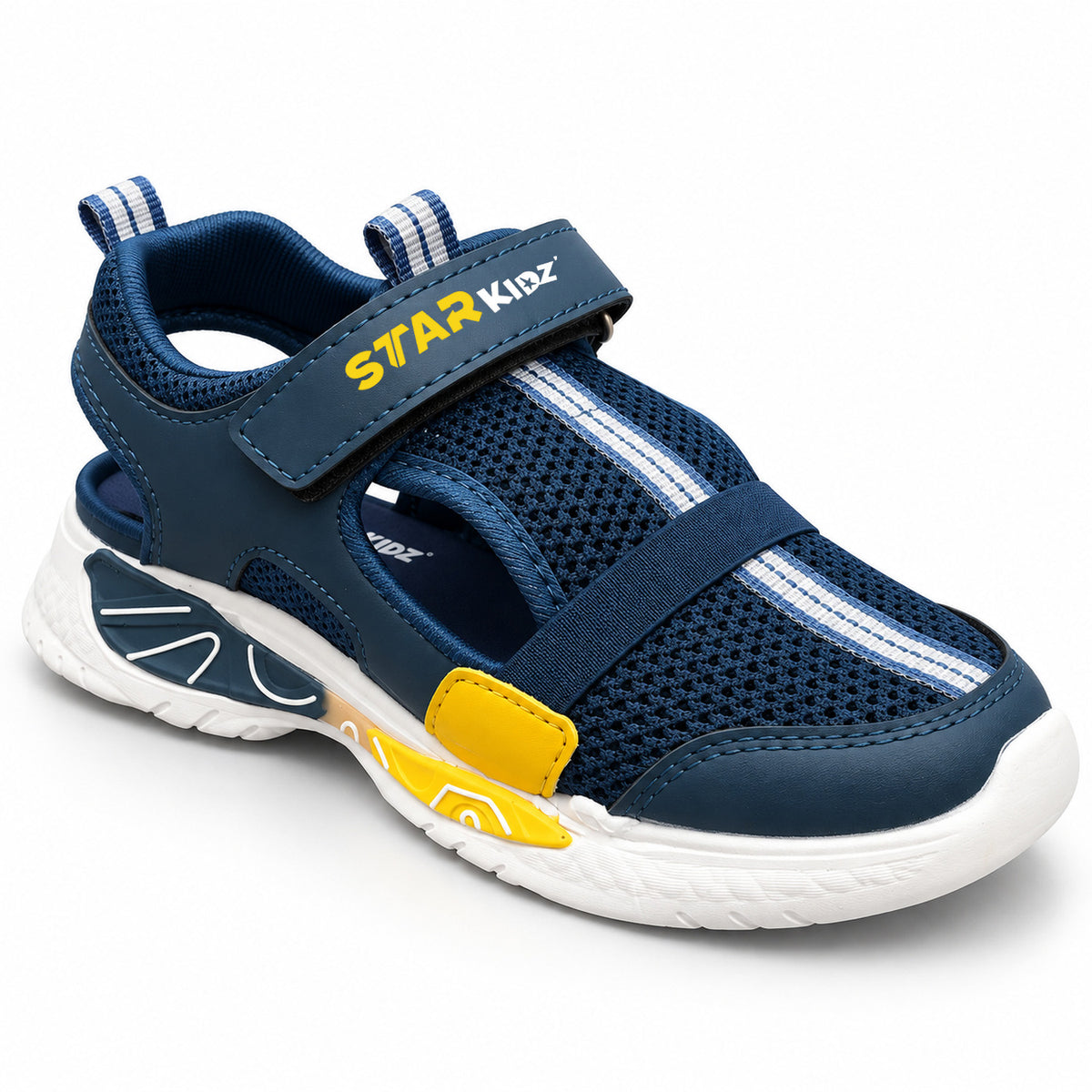 Star Kidz Velcro Sports Sandals For Boys & Girls Light Blue
