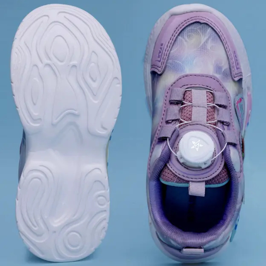 Drawstring Casual Shoes For Boys & Girls  (Purple,3 to 9 years)