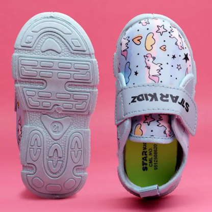 Velcro Chu Chu Shoes For Boys & Girls  (Light Blue , 15months to 4years)