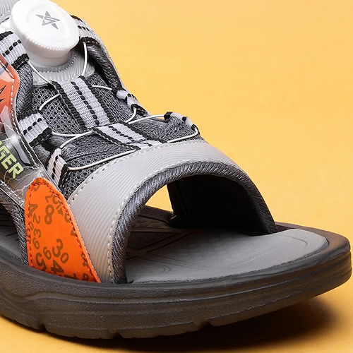 Slip-on Sports Sandals For Boys & Girls Grey