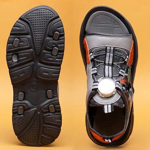 Slip-on Sports Sandals For Boys & Girls Grey