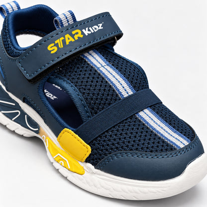 Star Kidz Velcro Sports Sandals For Boys & Girls Light Blue