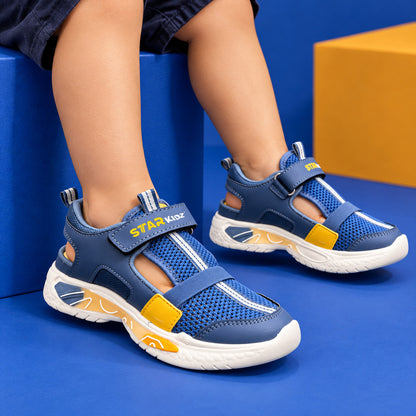 Star Kidz Velcro Sports Sandals For Boys & Girls Dark Blue