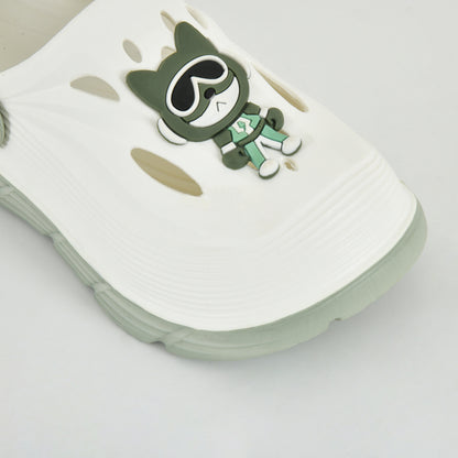 Star Kidz Slip-on Clogs For Boys & Girls Silver