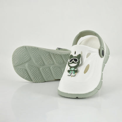Star Kidz Slip-on Clogs For Boys & Girls Silver