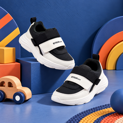 Star Kidz Velcro Sneakers For Boys & Girls Black