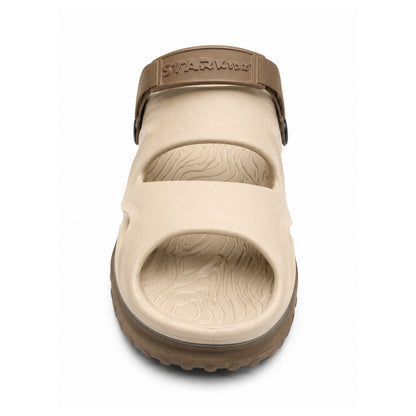 Star Kidz Clogs For Boys & Girls Beige Brown