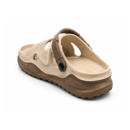 Star Kidz Clogs For Boys & Girls Beige Brown