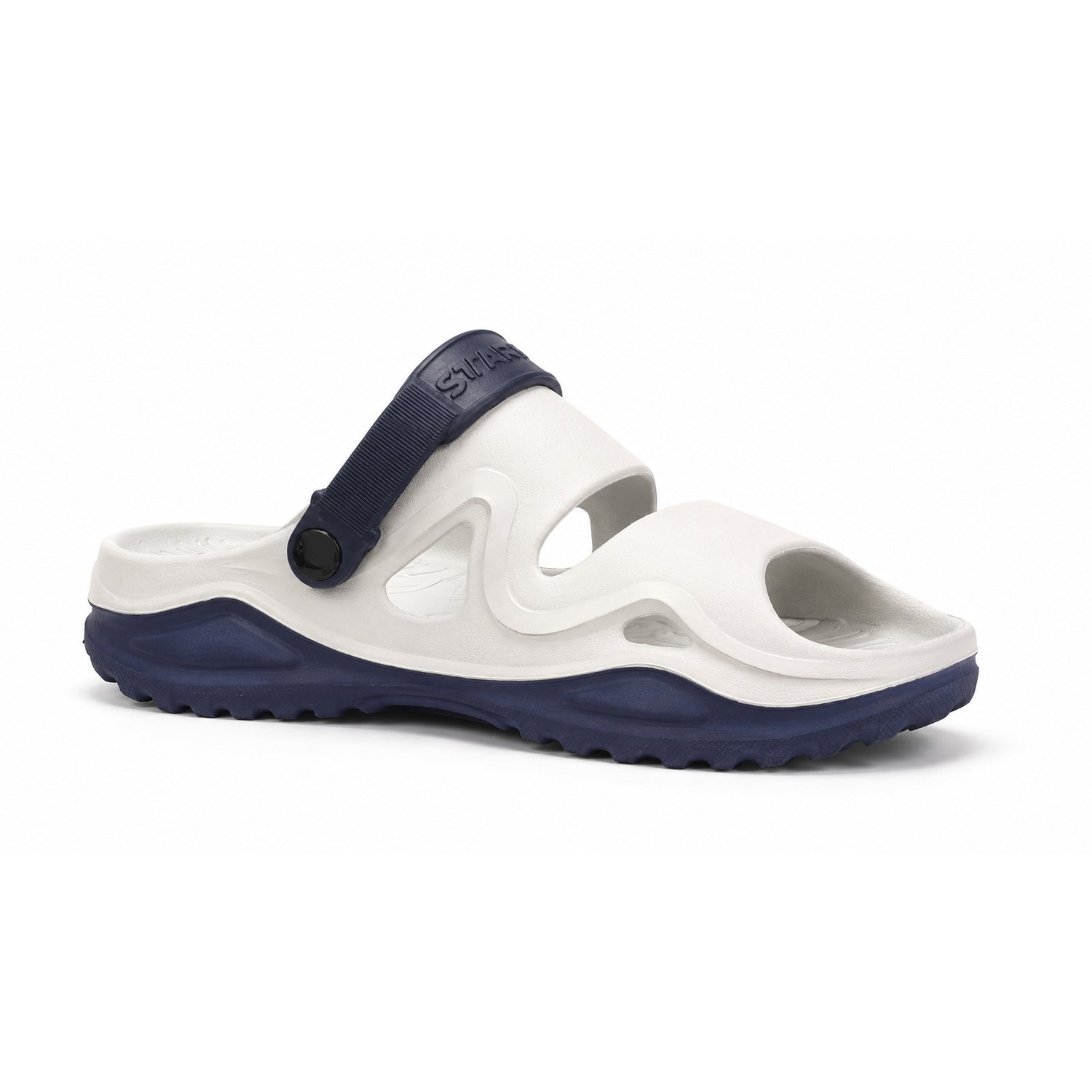 Star Kidz Clogs For Boys & Girls White Blue