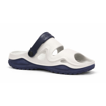 Star Kidz Clogs For Boys & Girls White Blue
