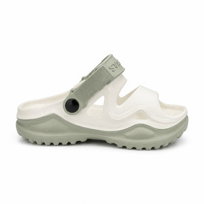 Star Kidz Clogs For Boys & Girls White Pista
