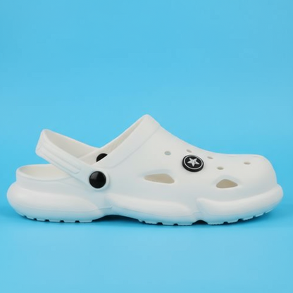 CLOUD TREADS WHITE CLOGS (Jojo) – Clean, Classic, Cool | Unisex | Ages 9 to 13 Years