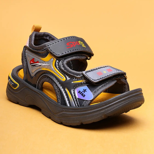 Velcro Strappy Sandals For Boys & Girls  - Grey