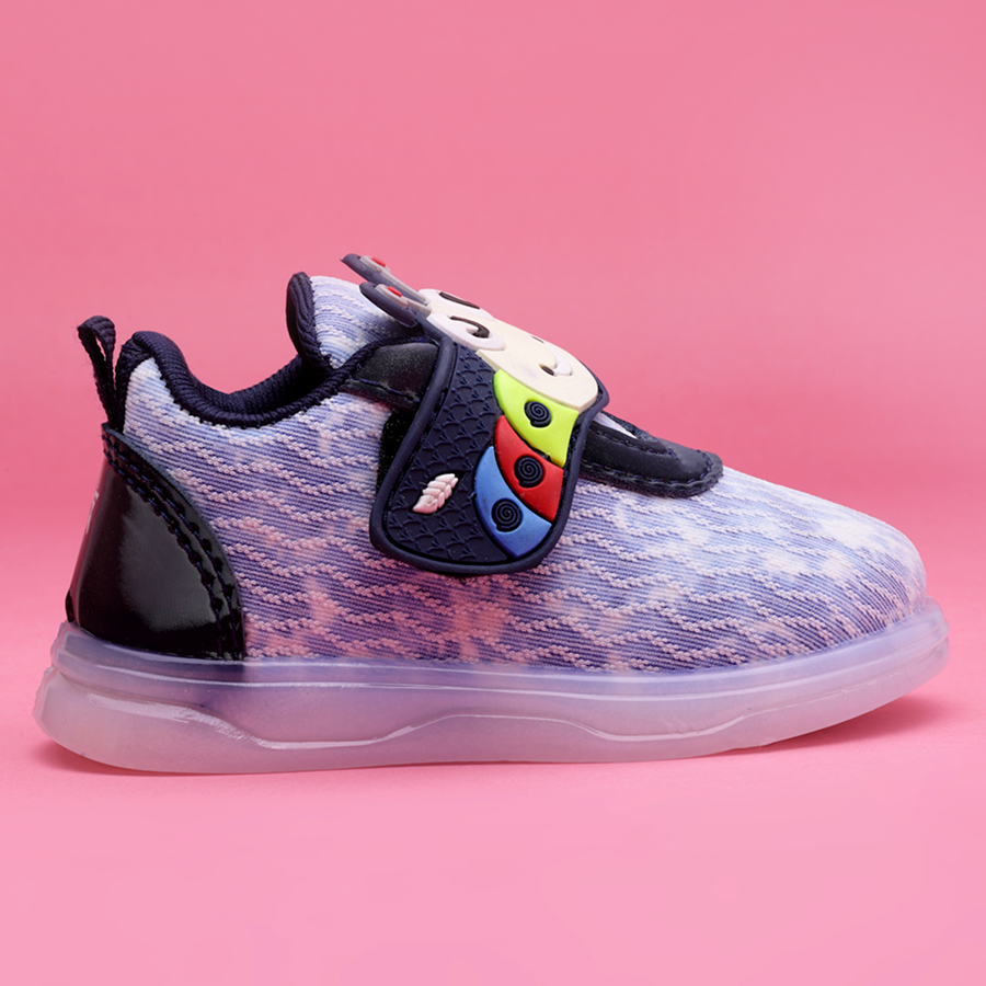 Velcro LED Shoes For Boys & Girls  (Multicolor)