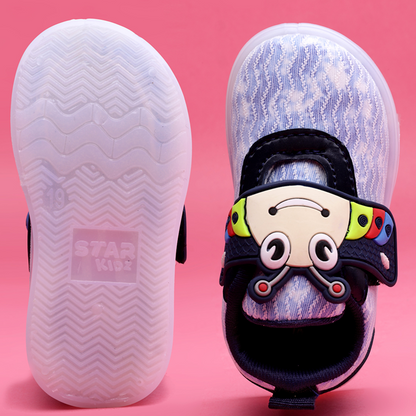 Velcro LED Shoes For Boys & Girls  (Multicolor)