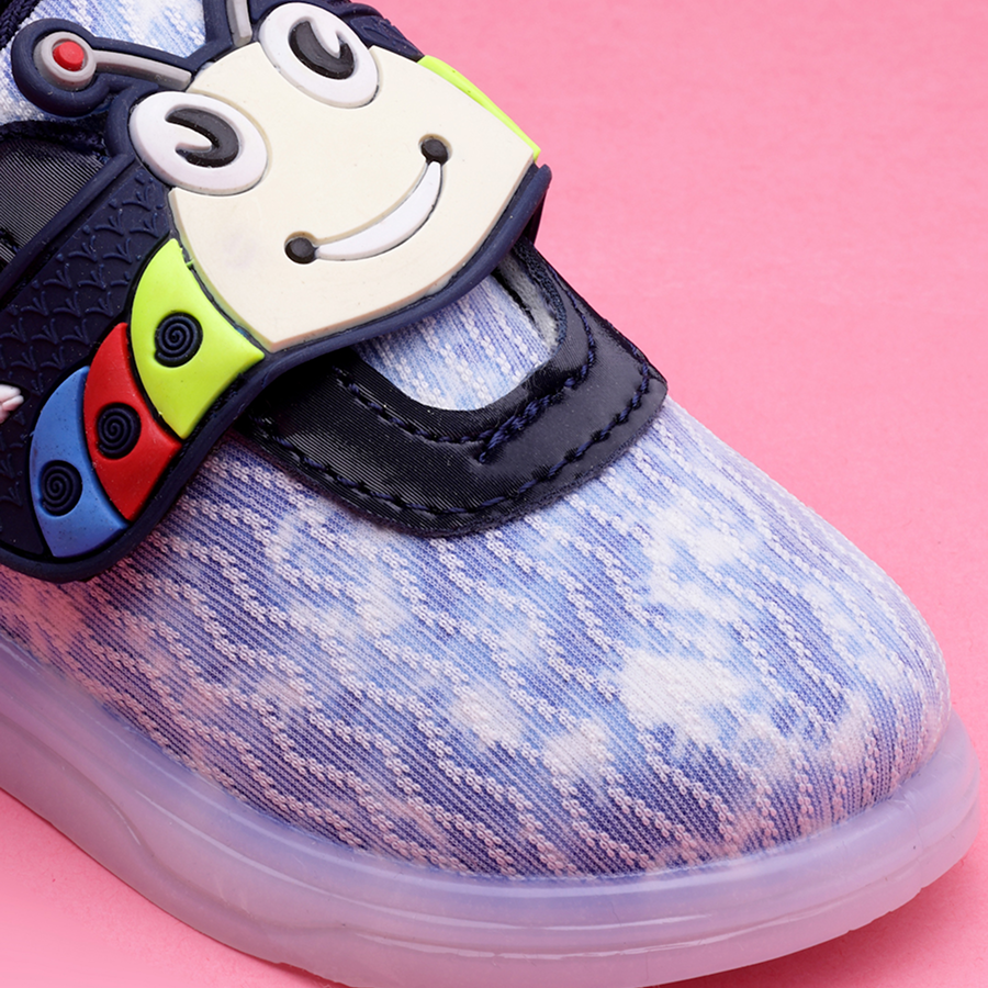 Velcro LED Shoes For Boys & Girls  (Multicolor)