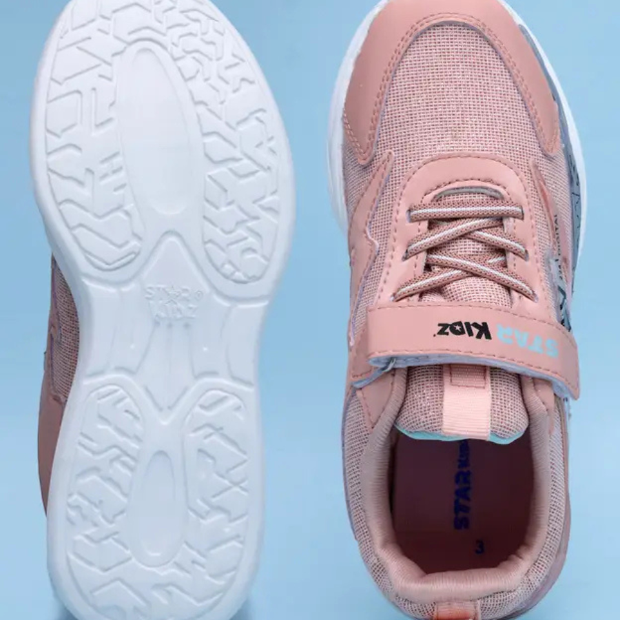 Velcro Sneakers For Boys & Girls  (Tan,5 to 13 years)