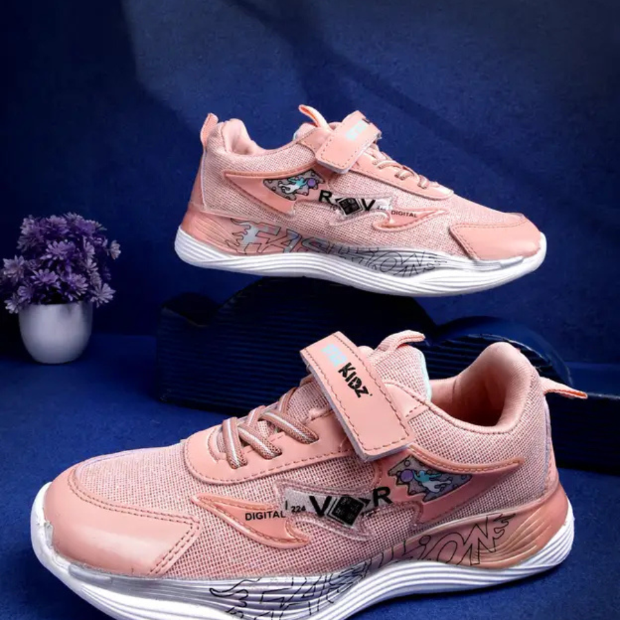 Velcro Sneakers For Boys & Girls  (Tan,5 to 13 years)