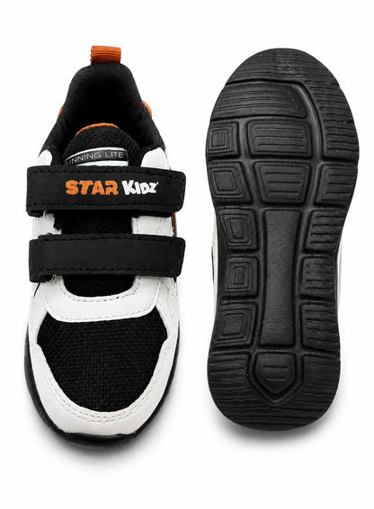 Star Kidz Velcro Walking Shoes For Boys Black