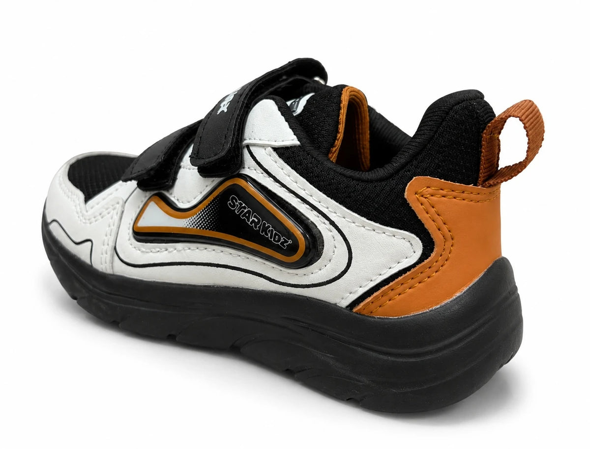 Star Kidz Velcro Walking Shoes For Boys Black