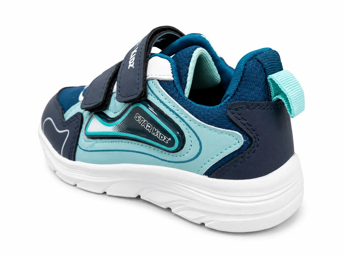 Star Kidz Velcro Walking Shoes For Boys Dark Blue