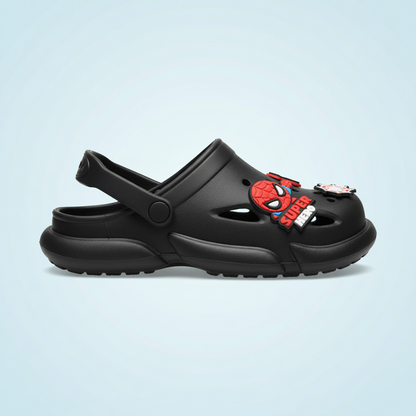 CLOUD TREADS UNISEX CLOGS (Jojo-2) | 2 Years to 13 Years | Black