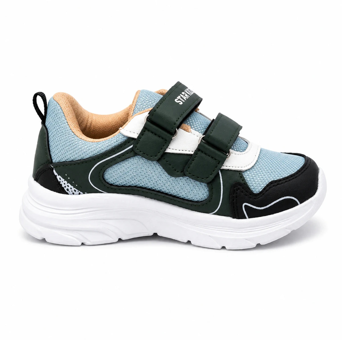 Star Kidz Velcro Walking Shoes For Boys Grey
