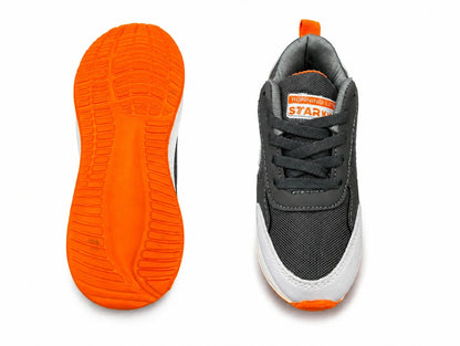 Star Kidz Lace Basketball Shoes For Boys Grey