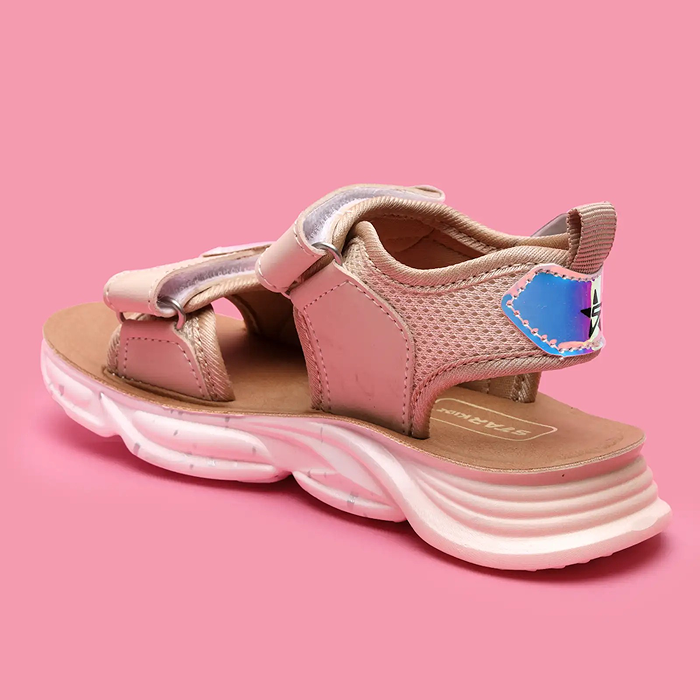 Star Kidz Velcro Sports Sandals For Boys & Girls (Beige)